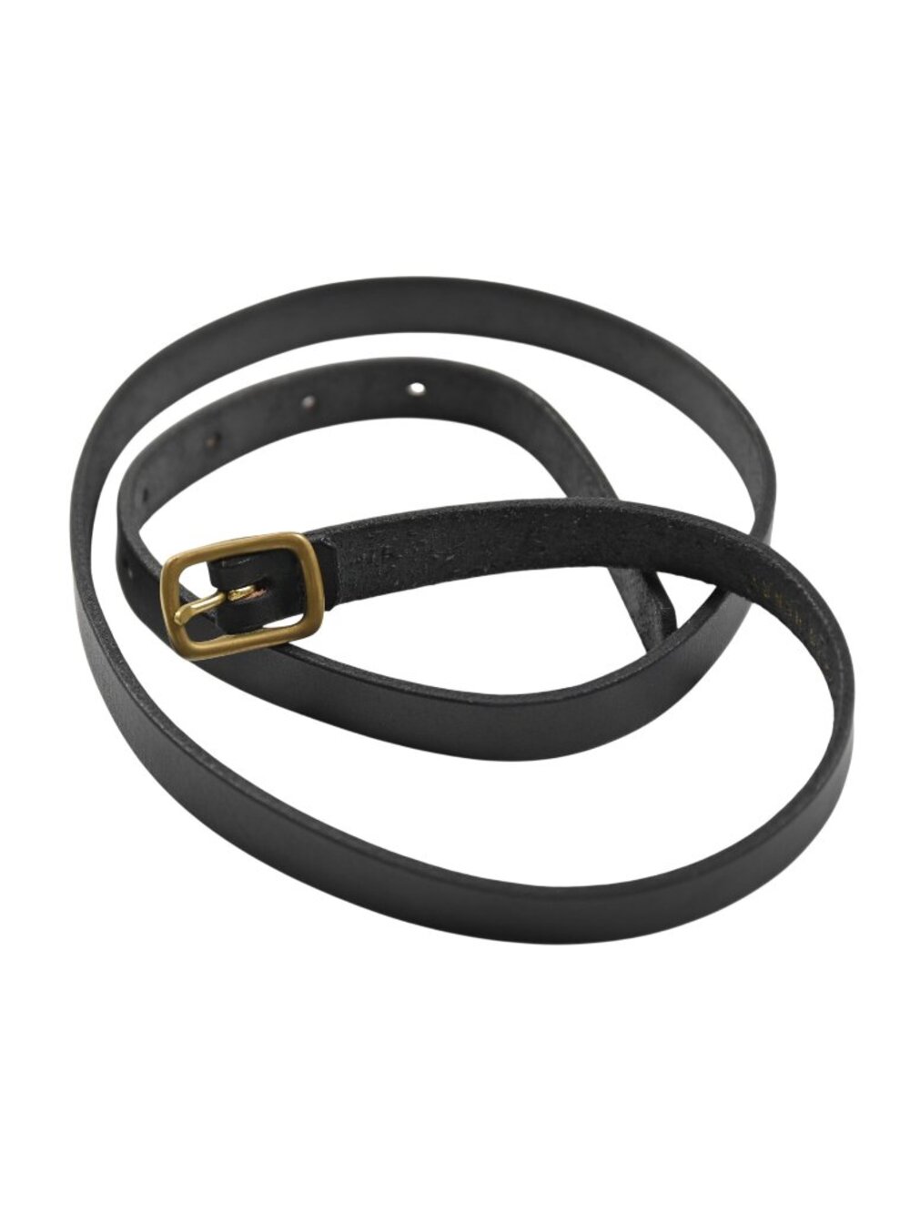 Maximum Henry Slim Belt in Black Leather
